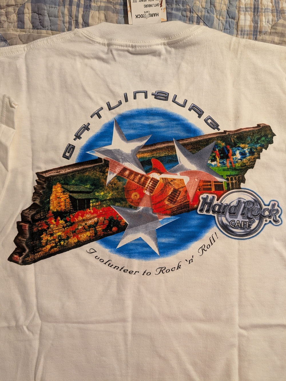 Hard Rock Cafe Gatlinburg White Graphic T-Shirt